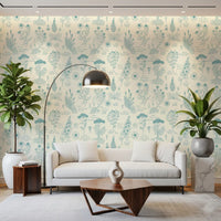 Botanical Sketch Herbarium Illustration Wallpaper⁠