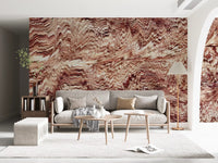 Textured Ochre Sand Dunes Wall Mural