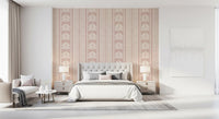Soft Rose Vertical Floral Damask Wallpaper⁠
