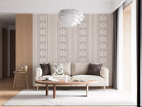 Vintage Chinoiserie Stripe Wallpaper⁠