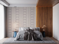 Vintage Chinoiserie Stripe Wallpaper⁠
