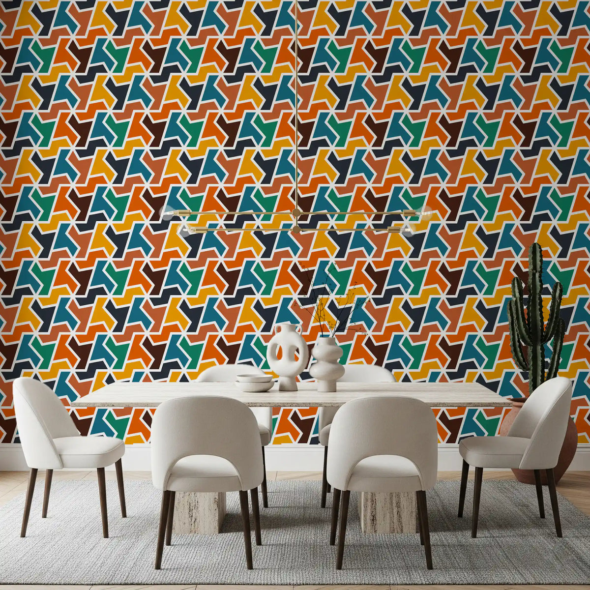 Abstract Polygons and Shapes Wallpaper⁠