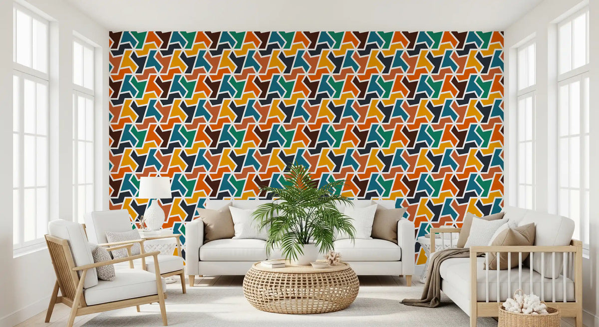 Abstract Polygons and Shapes Wallpaper⁠