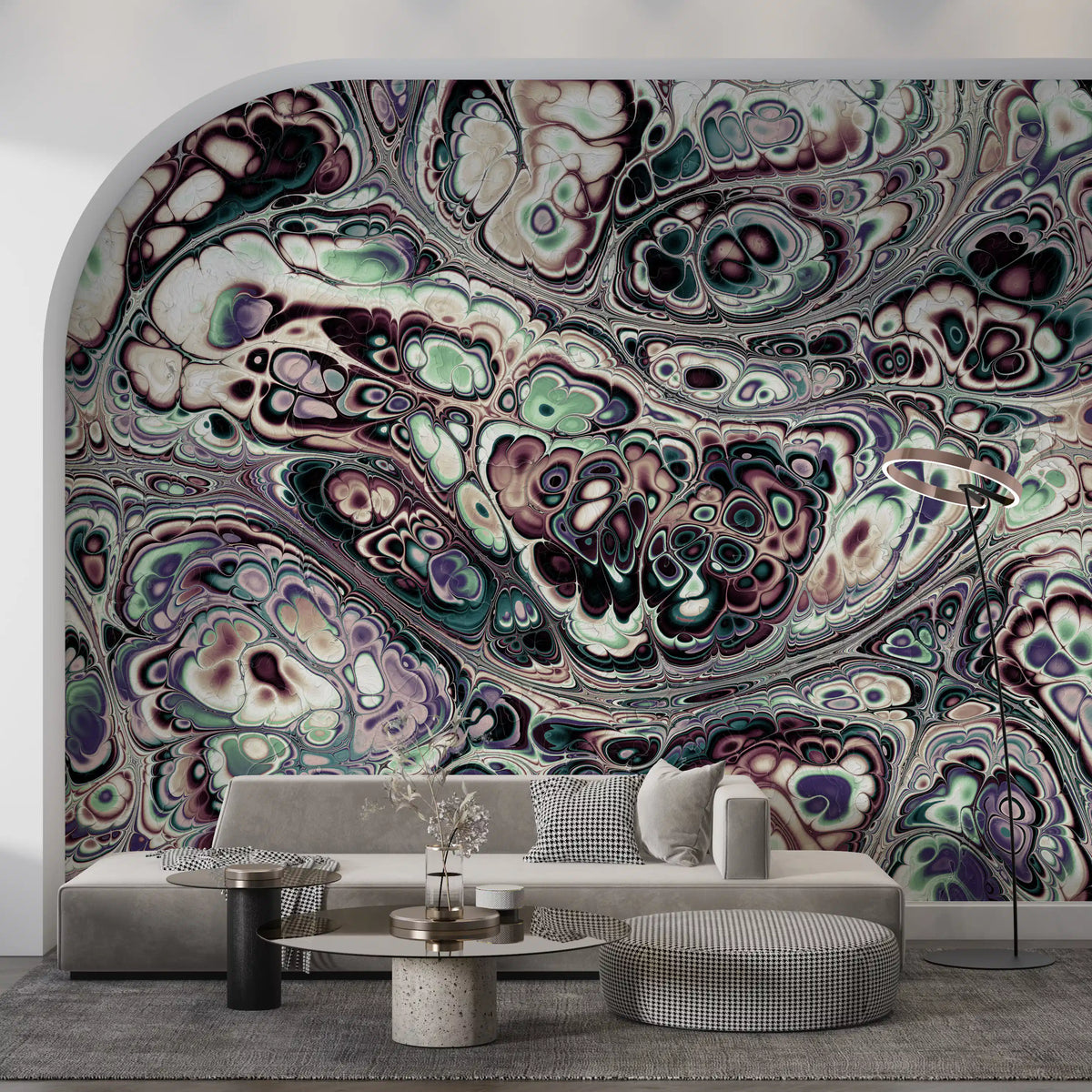 Mystic Marble Abstract Organic Flow Wall Mural