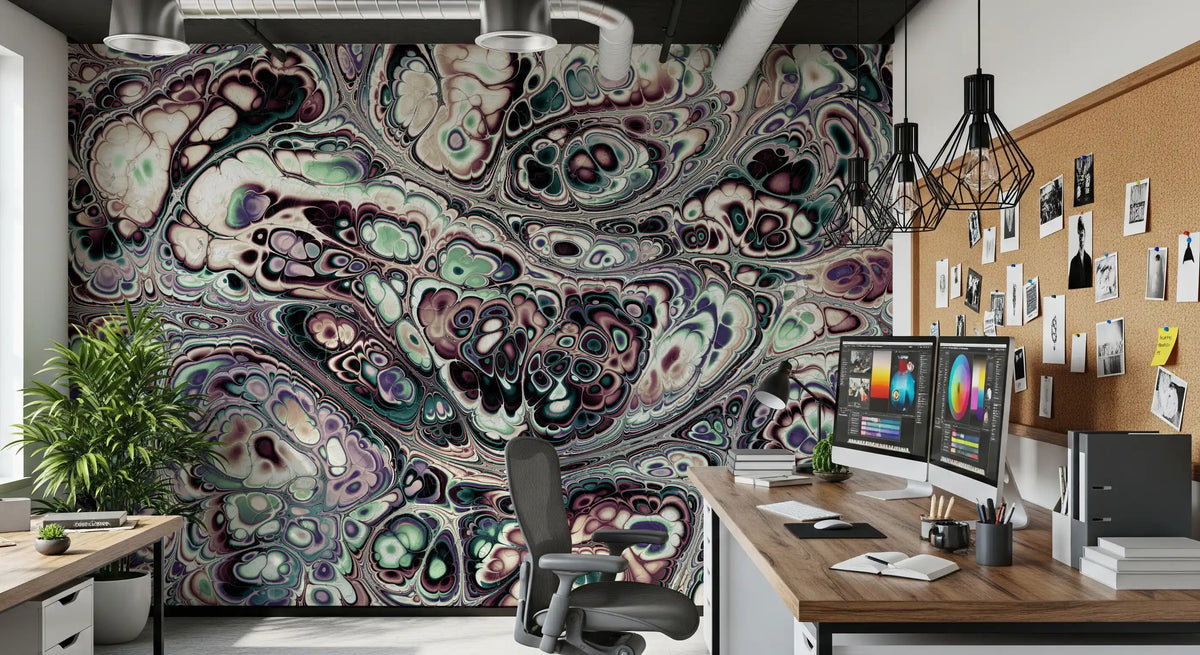 Mystic Marble Abstract Organic Flow Wall Mural