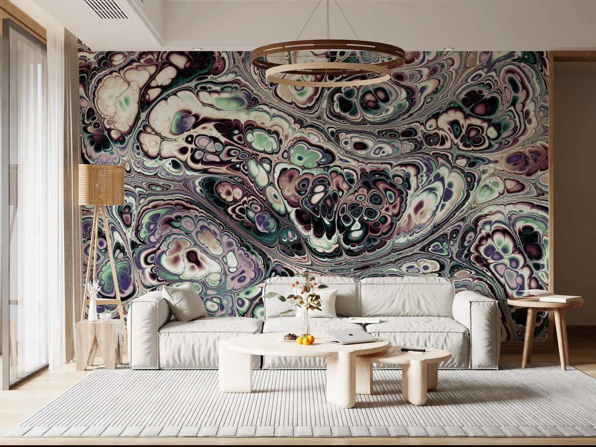 Mystic Marble Abstract Organic Flow Wall Mural