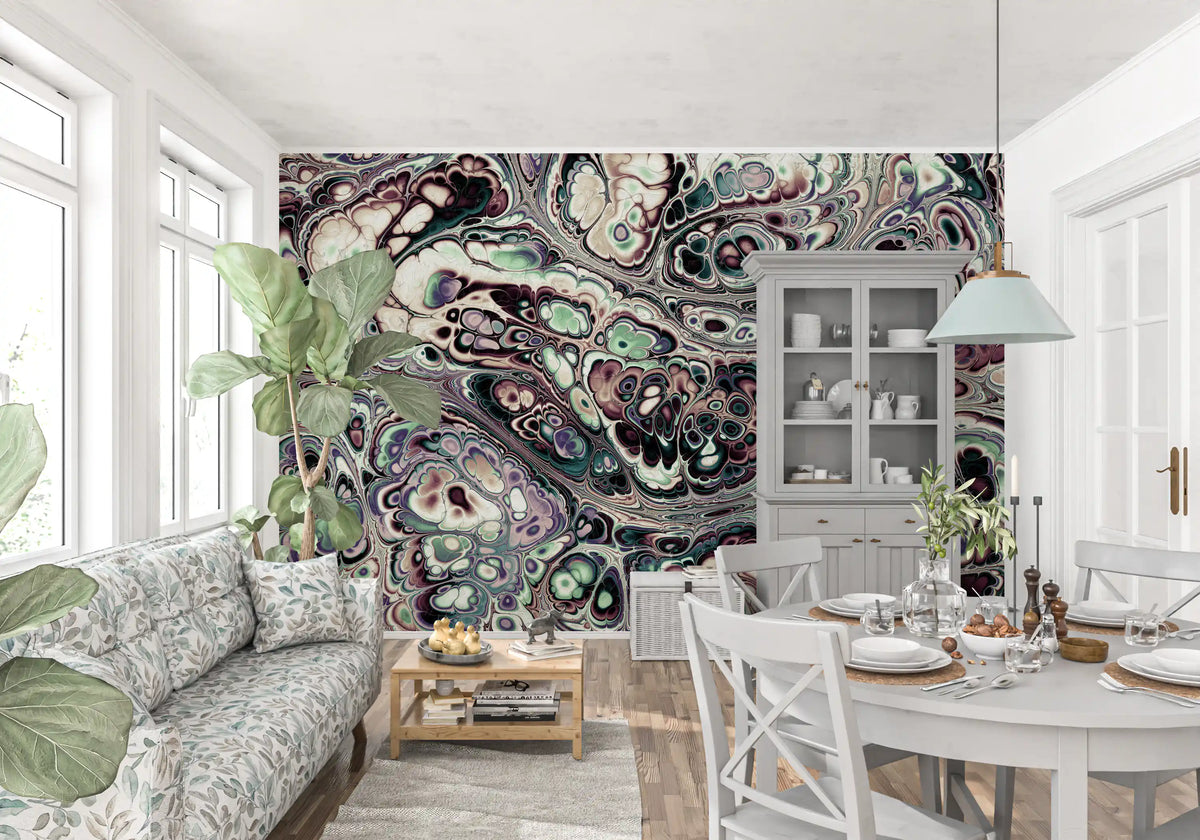 Mystic Marble Abstract Organic Flow Wall Mural
