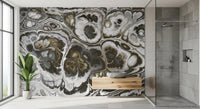 Abstract Gray Marble Texture Elegance Wall Mural