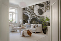 Abstract Gray Marble Texture Elegance Wall Mural
