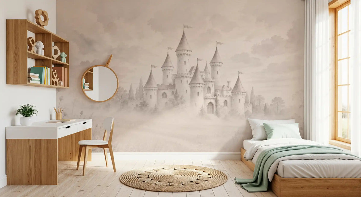 Castle Dreams – Vintage Cream Wall Mural