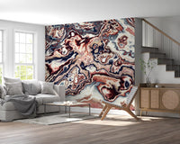 Colorful Abstract Swirls Marble Wall Mural
