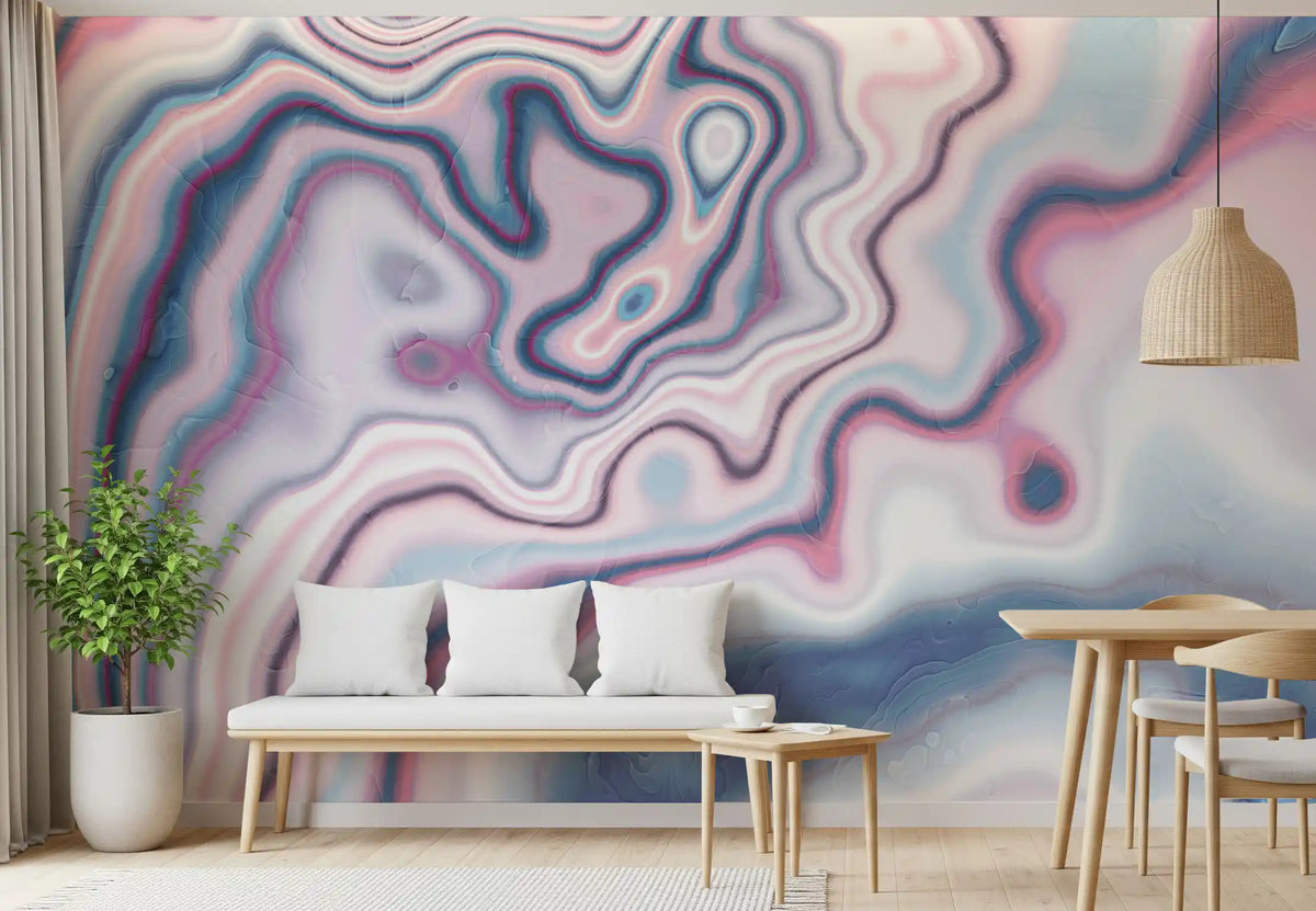 Colorful Abstract Marble Pattern Wall Mural