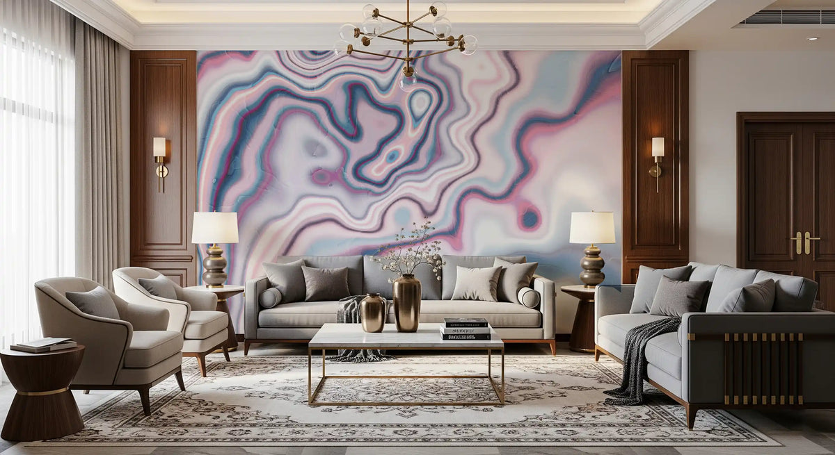 Colorful Abstract Marble Pattern Wall Mural