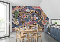 Modern Marbled Flow Texture Wall Mural