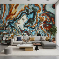 Liquid Marble Swirl Abstract Wall Mural