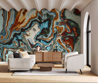 Liquid Marble Swirl Abstract Wall Mural