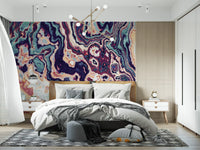 Marbled Fluidity Abstract Art Wall Mural