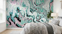 Pastel Marble Swirl Abstract Wall Mural