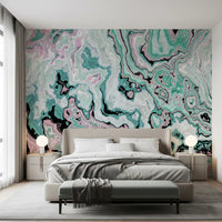 Pastel Marble Swirl Abstract Wall Mural