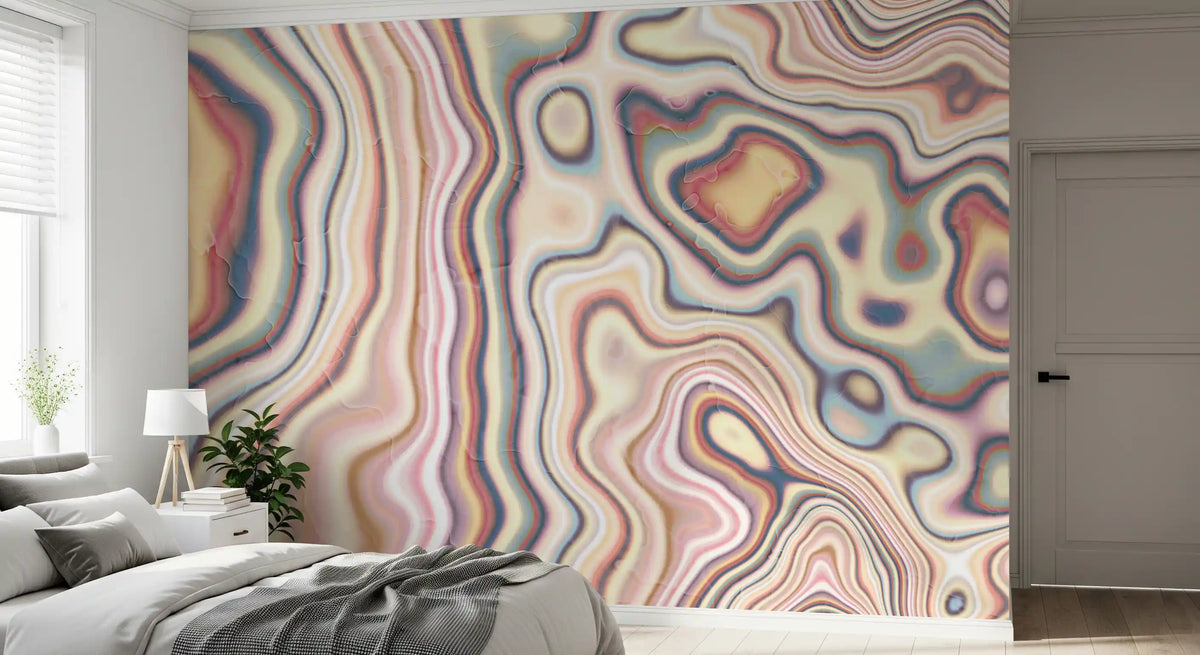 Abstract Marble Flow Wall Mural