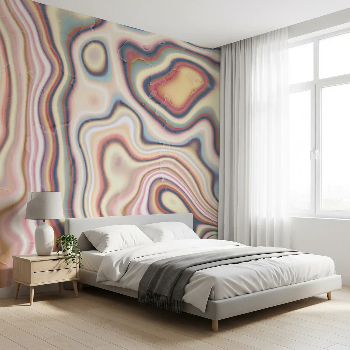 Abstract Marble Flow Wall Mural