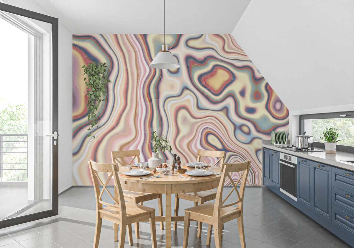Abstract Marble Flow Wall Mural