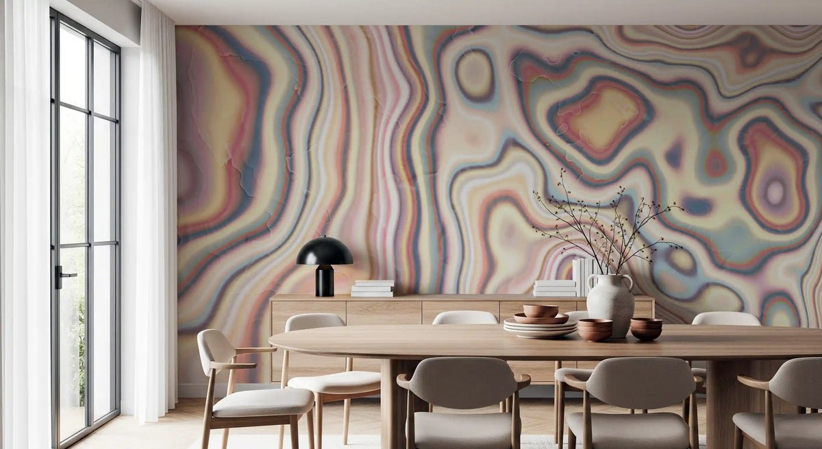 Abstract Marble Flow Wall Mural