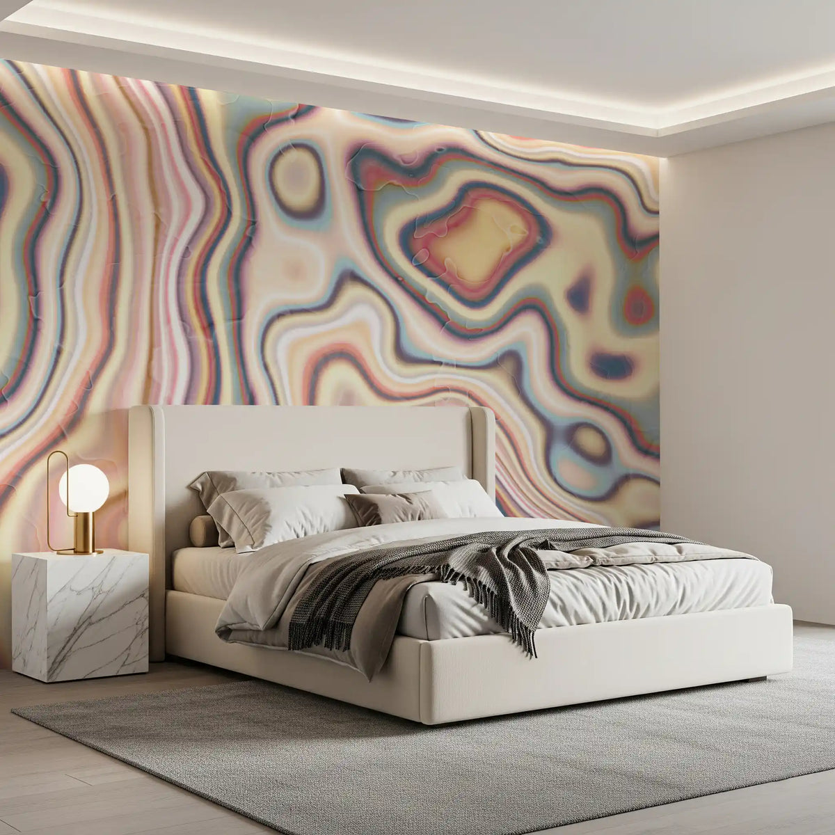 Abstract Marble Flow Wall Mural
