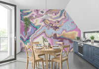 Liquid Dreamscape Curves Marble Wall Mural