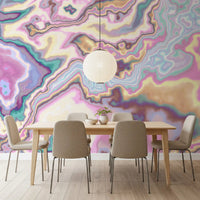 Liquid Dreamscape Curves Marble Wall Mural