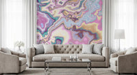Liquid Dreamscape Curves Marble Wall Mural