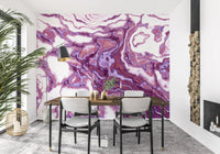 Amethyst Marble Flow Liquid Art Wall Mural
