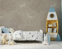 Magical Unicorn Dreamland – Sandstone Wall Mural Wall Mural