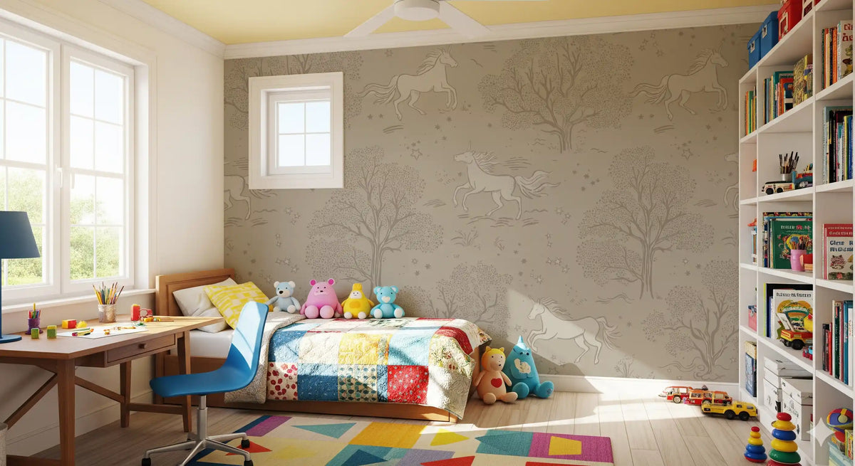 Magical Unicorn Dreamland – Sandstone Wall Mural Wall Mural