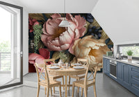 Blush and Cream Peony Botanical Garden Wall Mural