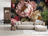 Blush and Cream Peony Botanical Garden Wall Mural