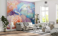 Pastel Peony Bloom Wall Mural