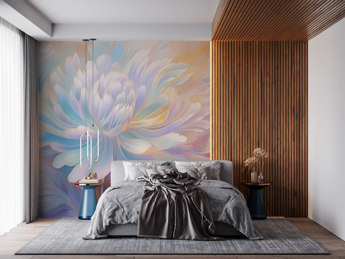 Ethereal Pastel Bloom Wall Mural