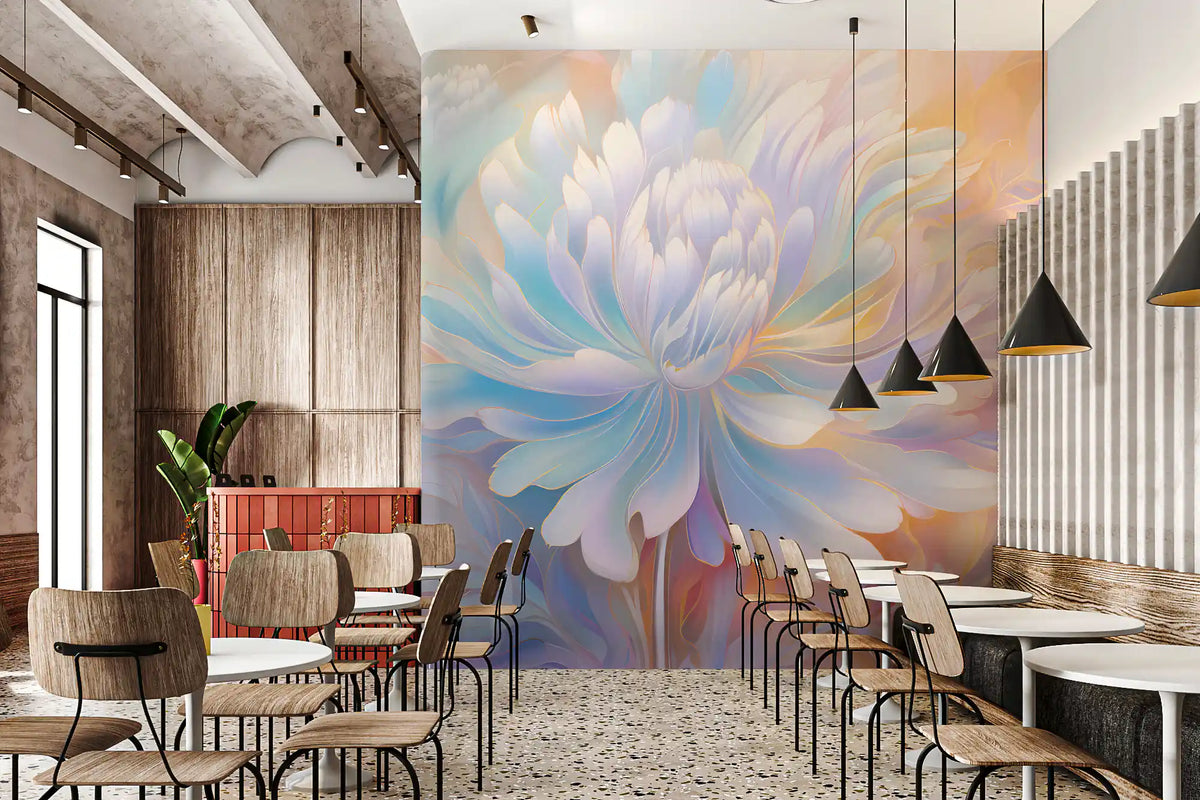 Ethereal Pastel Bloom Wall Mural