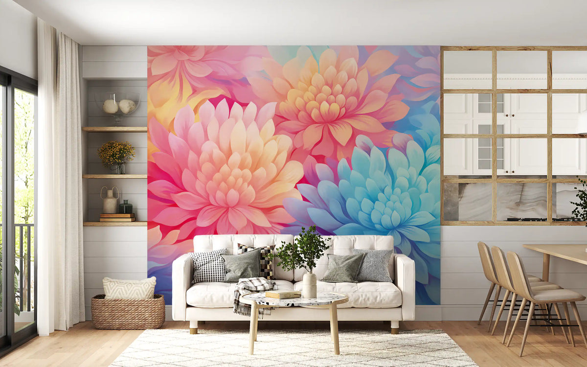 Abstract Petal Composition Wall Mural