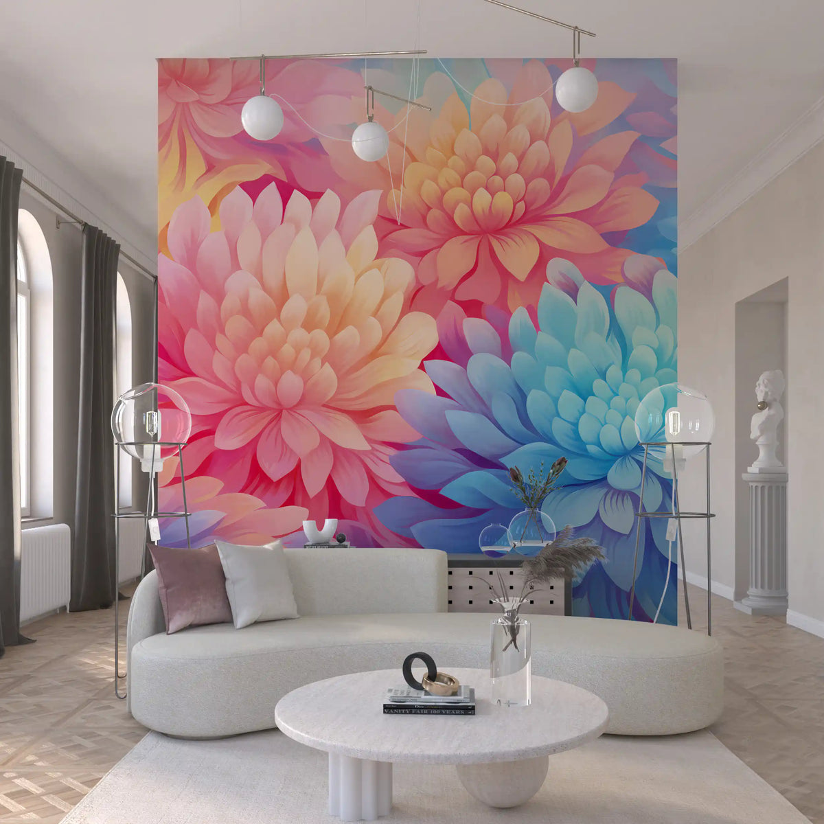 Abstract Petal Composition Wall Mural