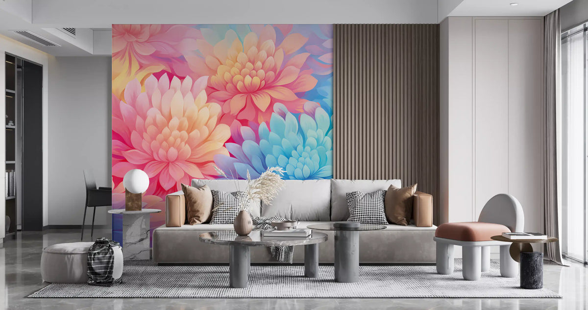 Abstract Petal Composition Wall Mural