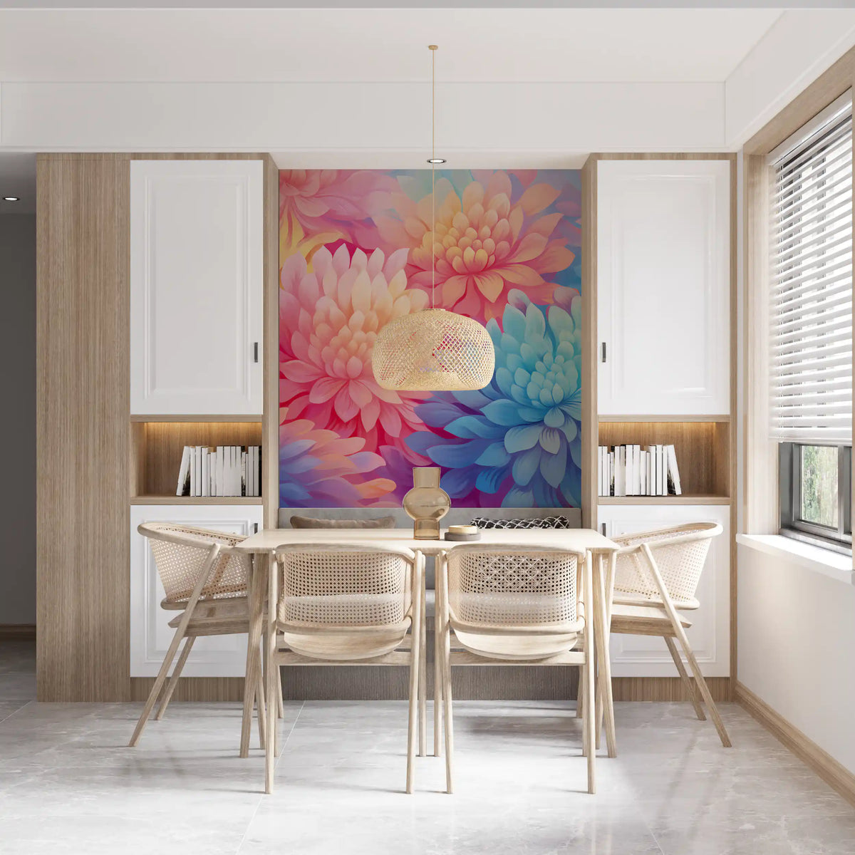 Abstract Petal Composition Wall Mural
