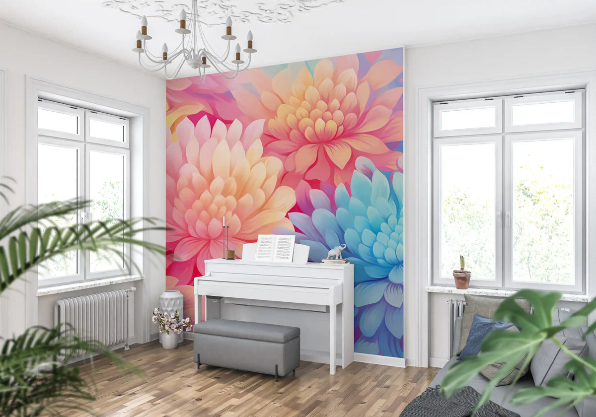 Abstract Petal Composition Wall Mural
