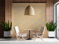 Modern Toile de Jouy Swan Victorian Garden Scenery - Modern Pastel Contrast Wallpaper⁠