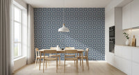 Midnight Moroccan Tile Pattern Wallpaper⁠