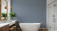 Midnight Moroccan Tile Pattern Wallpaper⁠