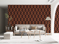 Interlocking Geometric Diamond Pattern Wallpaper⁠