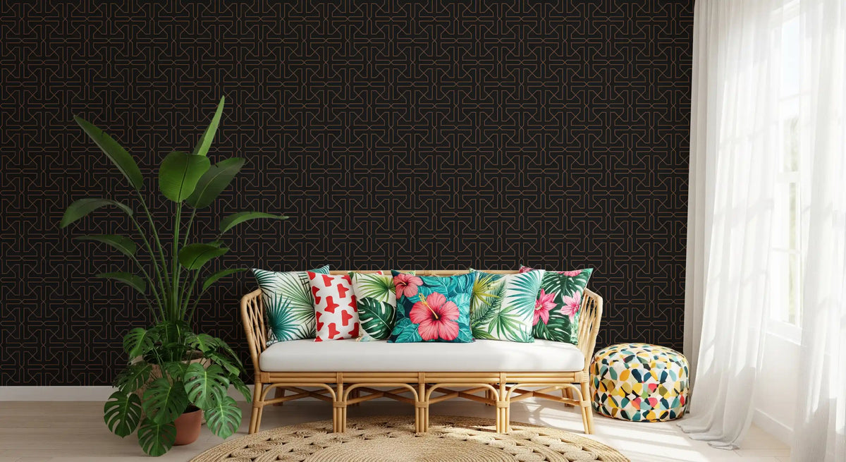 Abstract Geometric Traceries Wallpaper⁠