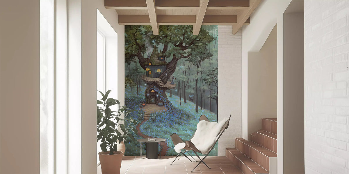 Bluebell Treetop Wall Mural